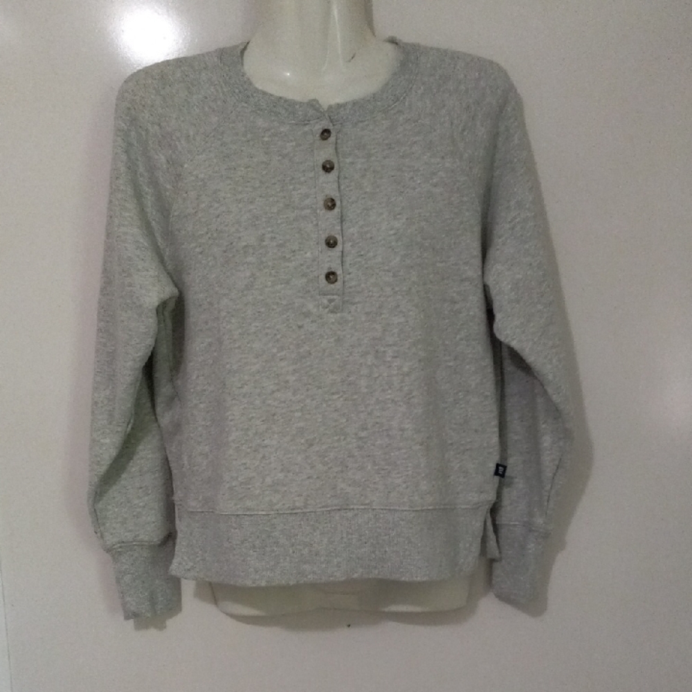 Gray Button-Up Sweatshirt Final Price